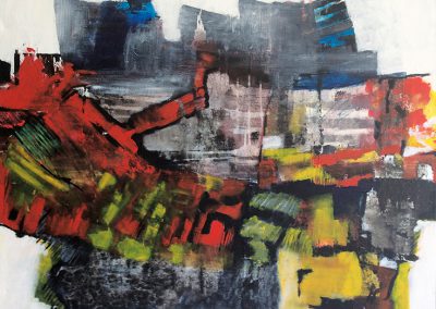 Verstedelijking – acryl op canvas – 80 x 100 cm