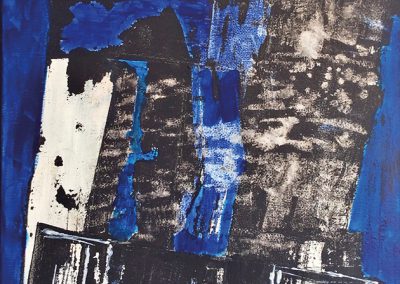 Drooggelegd – acryl op canvas – 60 x 80 cm