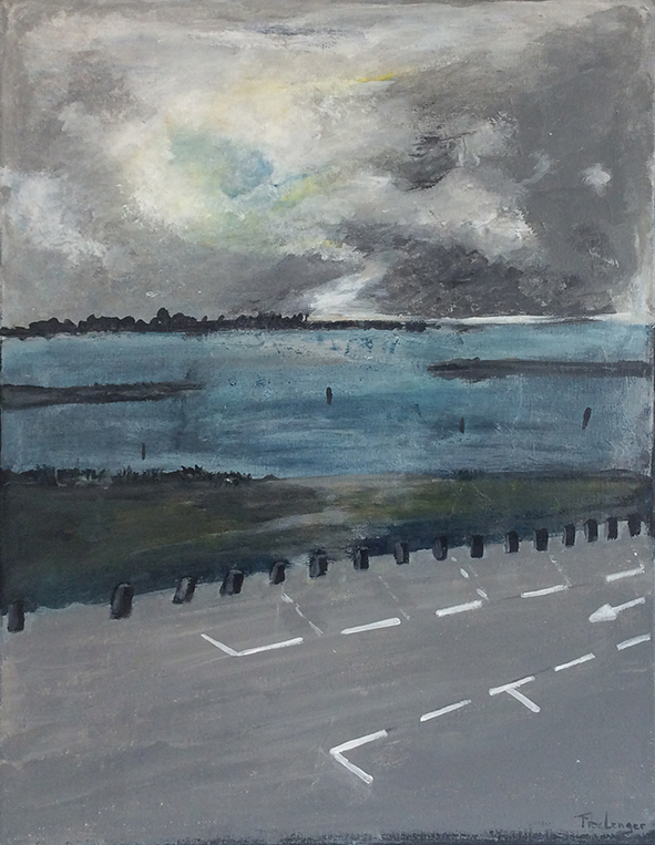 Ketelhaven, bij Nagele - acryl op doek - 50 x 70 cm